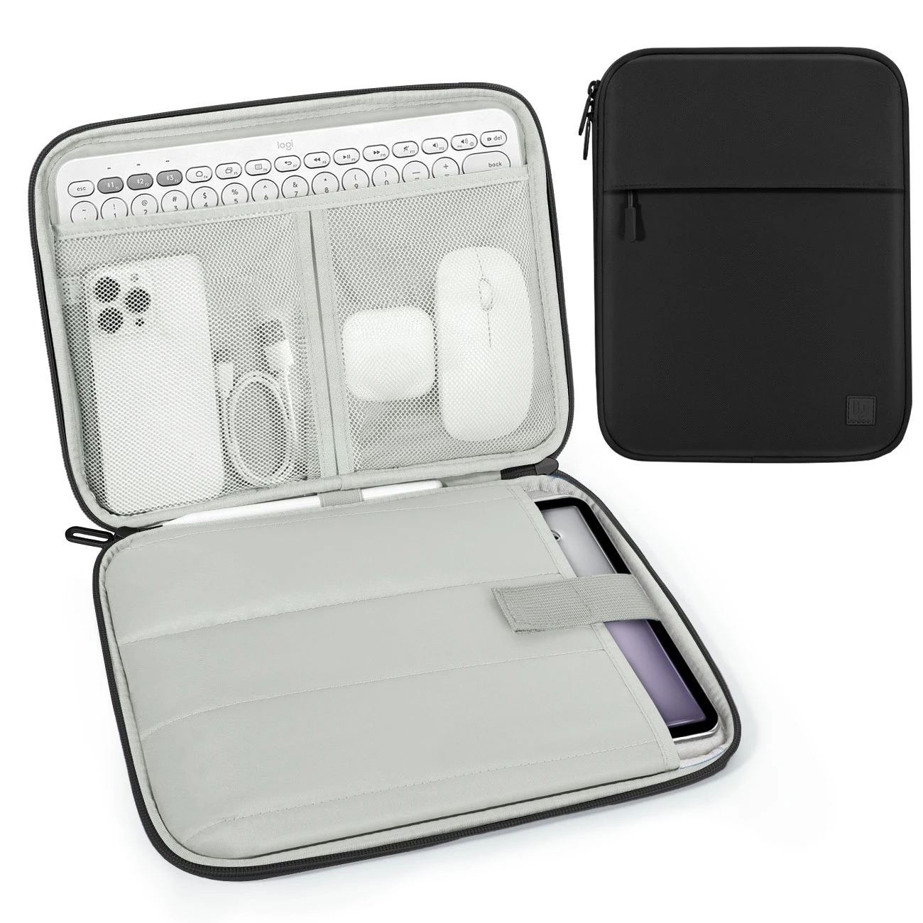 Housse de transport rembourrée pour tablette 13 pouces, compatible avec iPad Air 13 M4 M3, iPad Pro 13 M5 M4, Galaxy Tab S10+ S9 FE+ S9+ Remarkable Paper