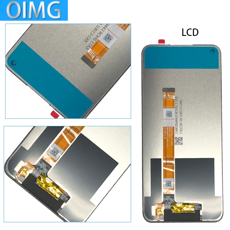 A53S For OPPO A53 LCD Display Original Touch Screen With Frame Digitizer Assembly Replacement Parts CPH2127 CPH2131 CPH2139