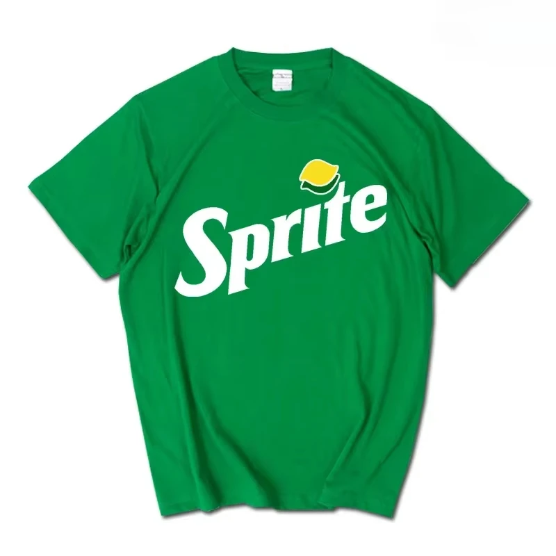 2026 Sommer Neues lässiges INS Pepsi Cola Sprite Coca-Cola Kollaborations-T-Shirt für Männer und Frauen, lockeres Baumwoll-Paar-Kurzarm-Oberteil T-Shirts – Detail 23