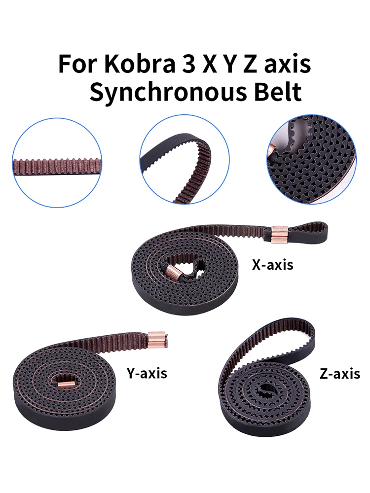Für Anycubic Kobra 3 Combo Synchronriemen X-Achse Y-Achse Z-Achse 6 mm/8 mm Breite Gürtel Hochwertige 3D-Druckerteile für Kobra 3 – Detail 1