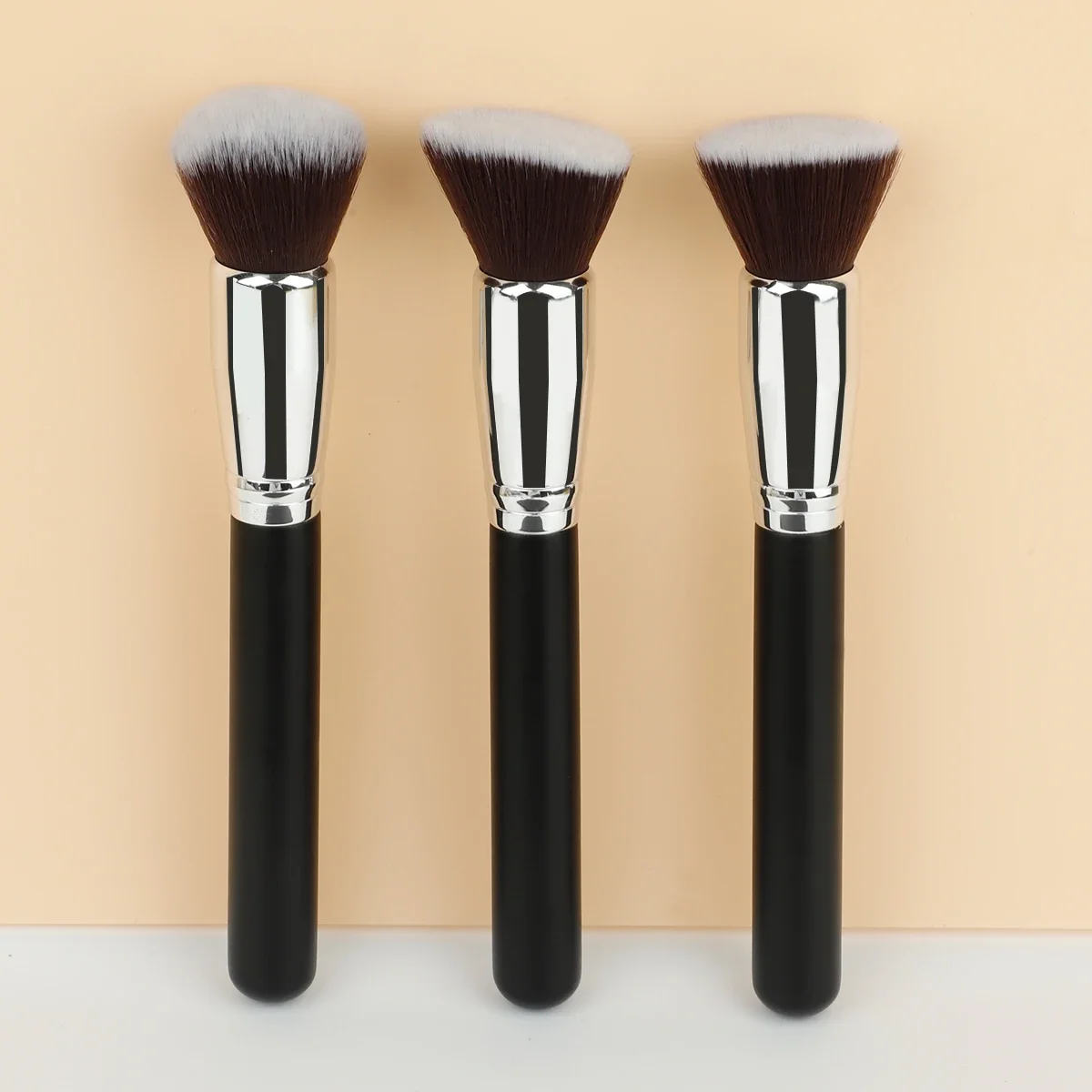Makeup Brushes Flat Kabuki Foundation Brush For Liquid Cream Powder Contour Blending Large Face Repair Beauty Tools