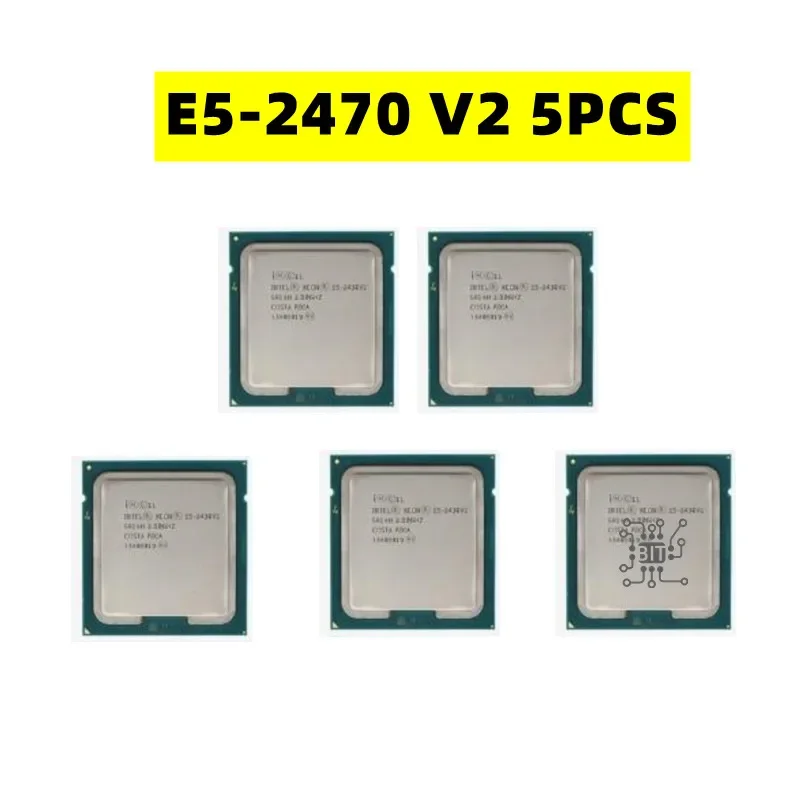 5PCS Xeon E5 2470V2 Processor 10-Core 20-Thread LGA 1356 E5 2470 V2 CPU 2.4GHz 25M 95W E5-2470 V2 CPU