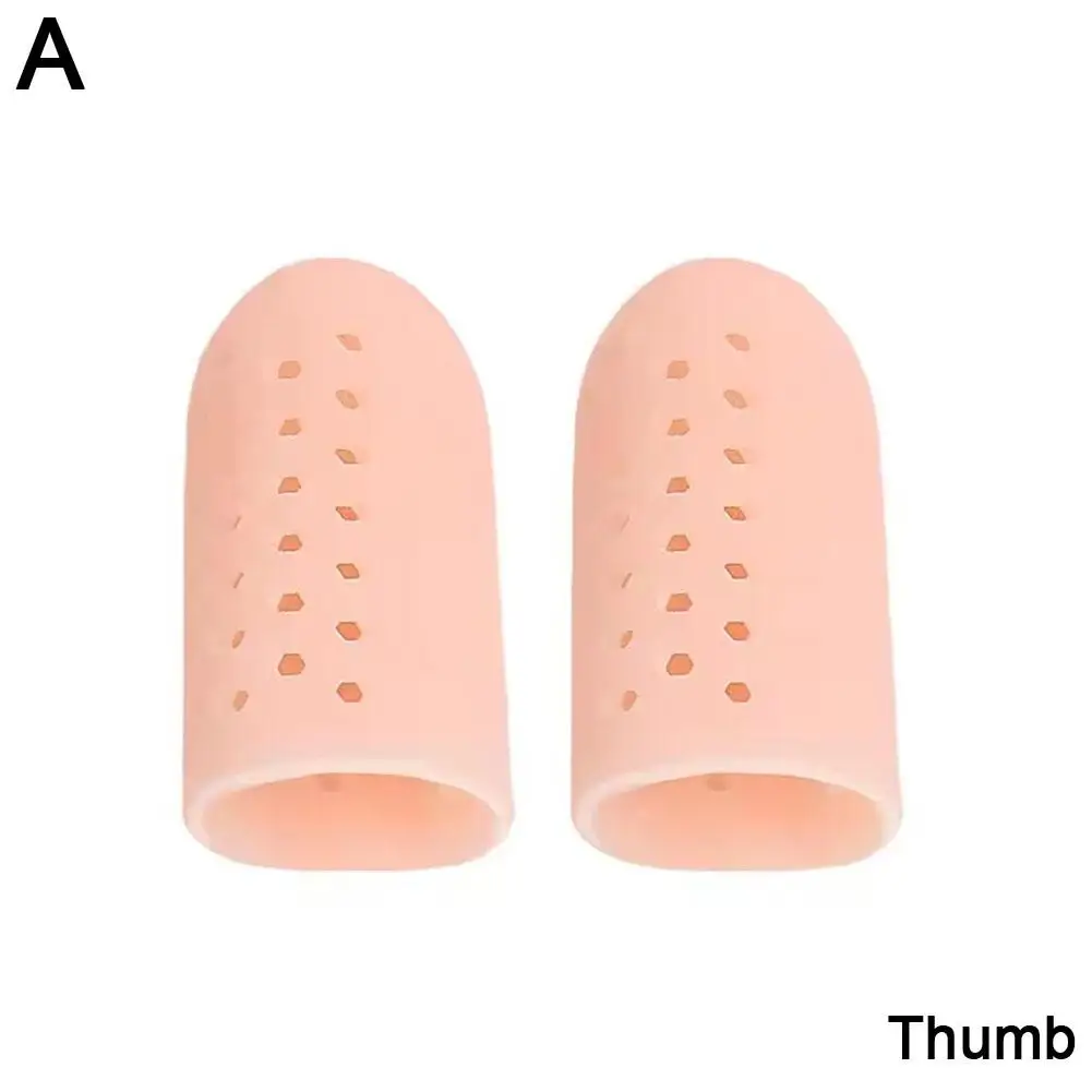 2Pcs Foot Care Tool Silicone Gel Toe Separators Stretchers Toe Tube Corns Blisters Protector Gel Bunion Toe Finger Protection