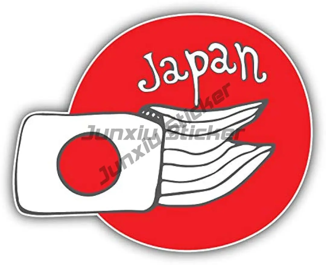 Daruma Doll Gift Shocked Japan Flag Tokyo Yokohama Stamp Seal Travel Label Vinyl Sticker Outdoor Waterproof Decal Accessories