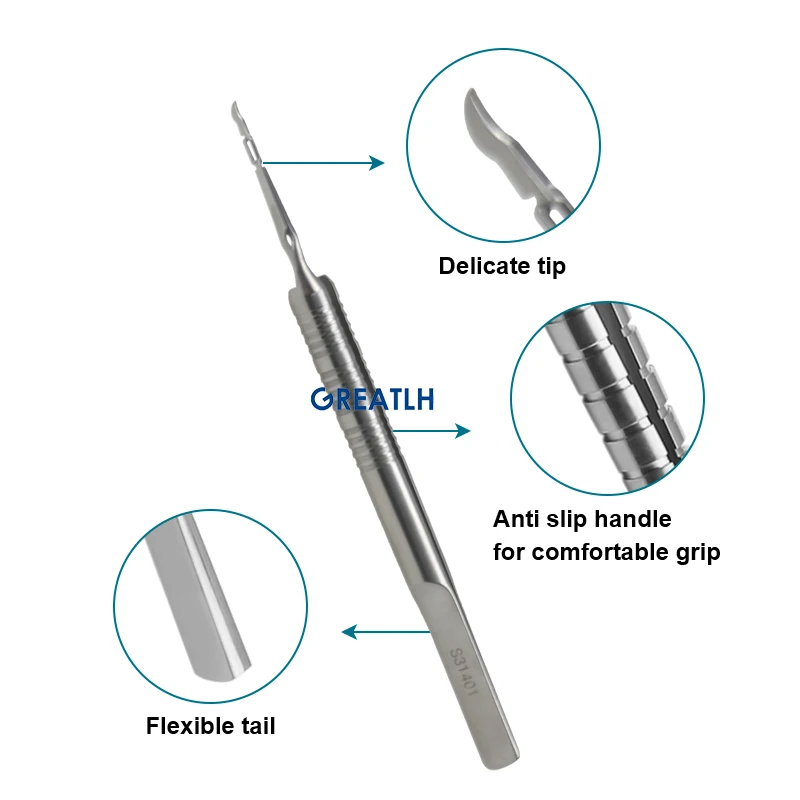 Two Type Choices Nucleus Crushing Tweezers Forceps Titanium/Stainless Steel Ophthalmic Eye Instrument