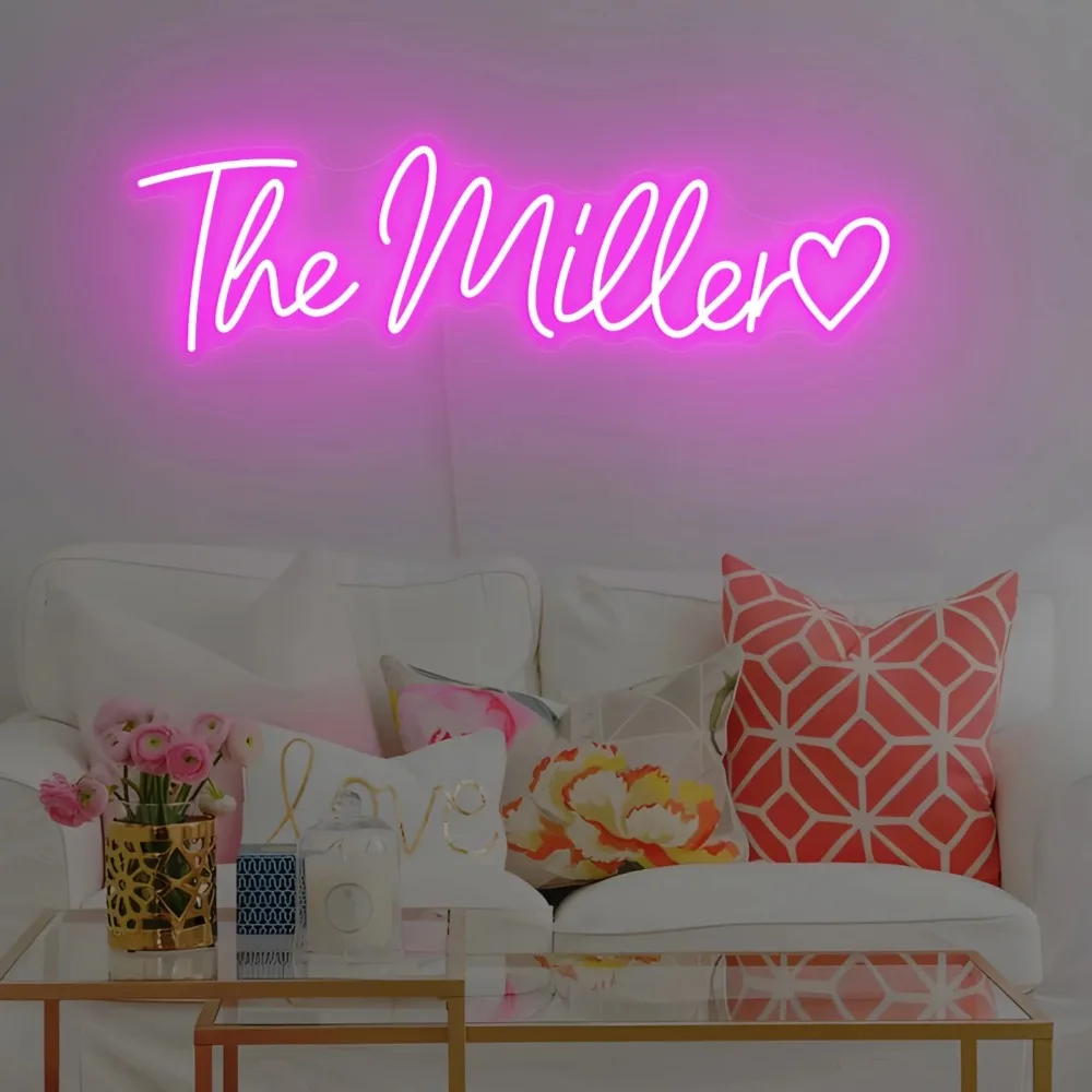 Custom Neon Sign Personalized Name Sign Led Neon Night Light Birthday Gifts Room Bedroom Decoration Wall Wedding LED Neon Lamp