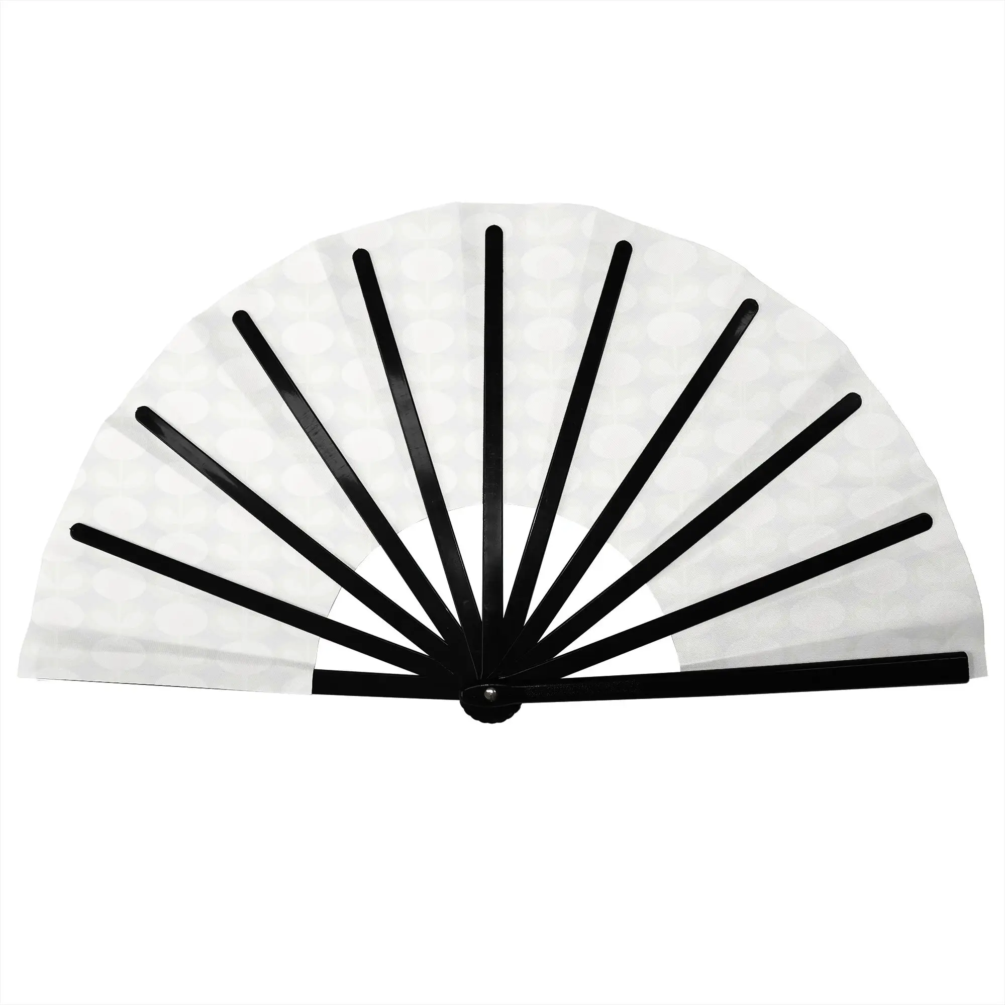 Orla Kiely Multi Stem Flowers Portable Pocket Fan Scandinavian Style Polyester Folding Fan Chinese Dance Handheld Cooling Fans