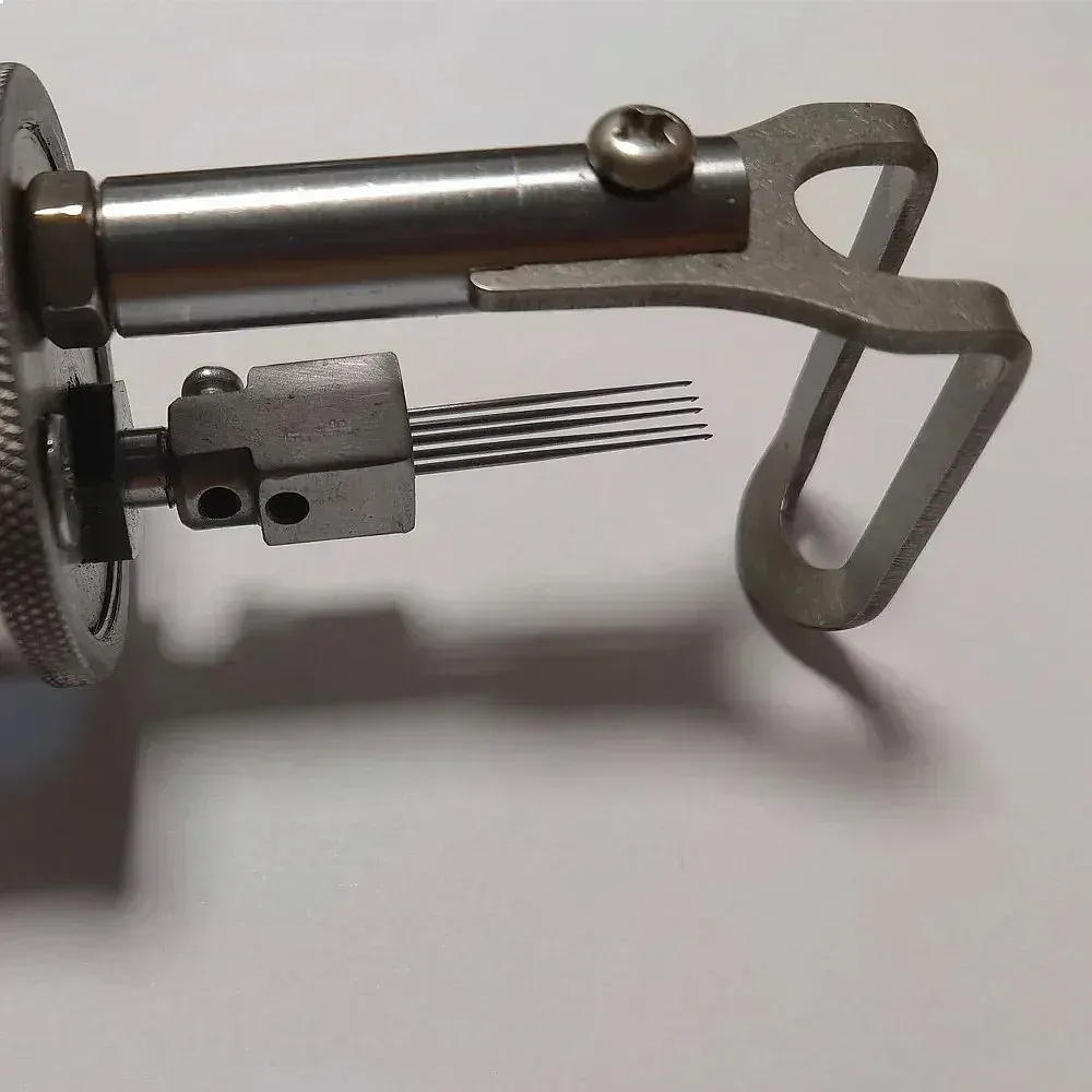 Handheld Hair Injection Machine with Footer & 5 Needles for Wig Toupee Making