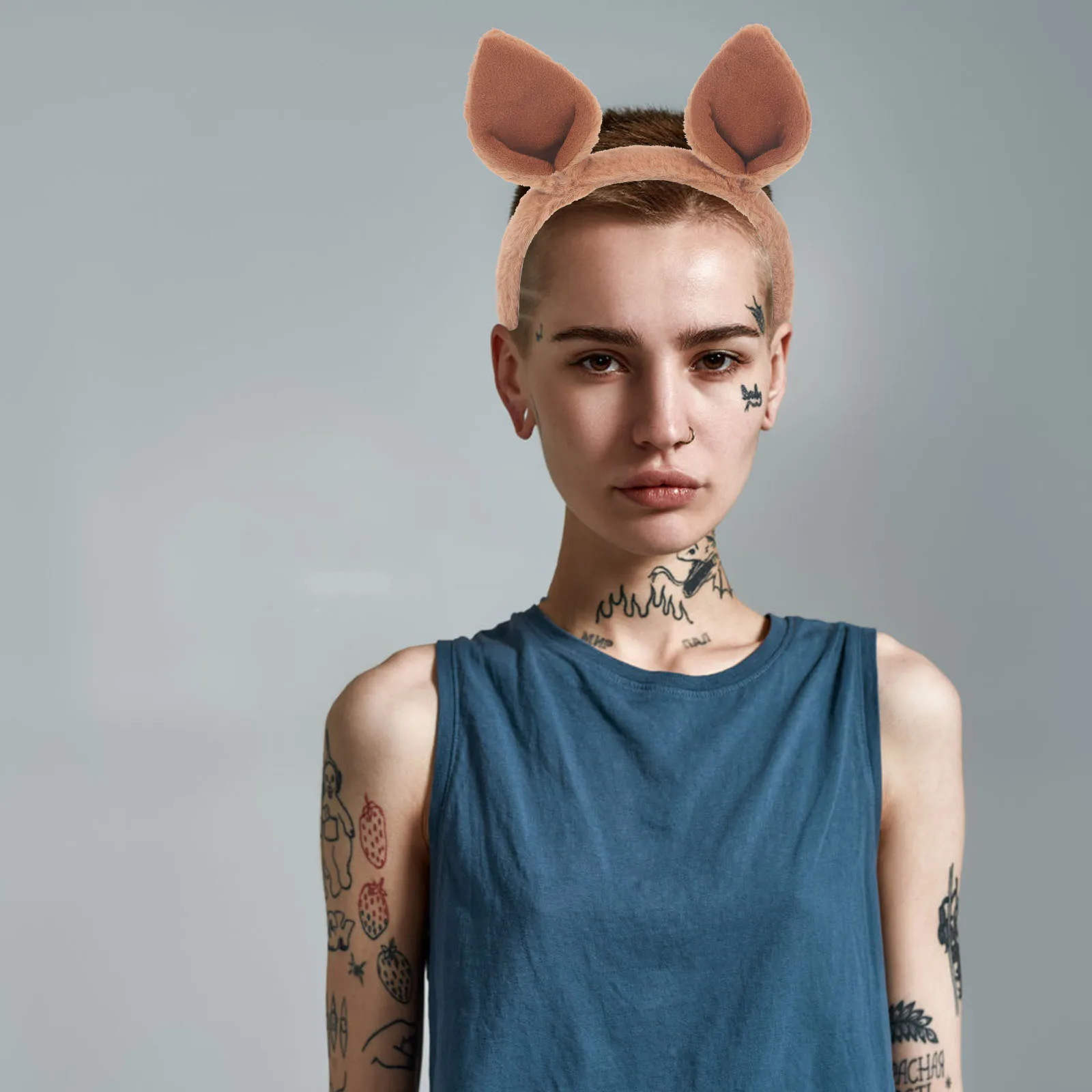 

1 Piece Cute Animal Ears Headband for Women Fashion Hair Accessory Lightweight Comfortable Party Carnival Cosplay Festival