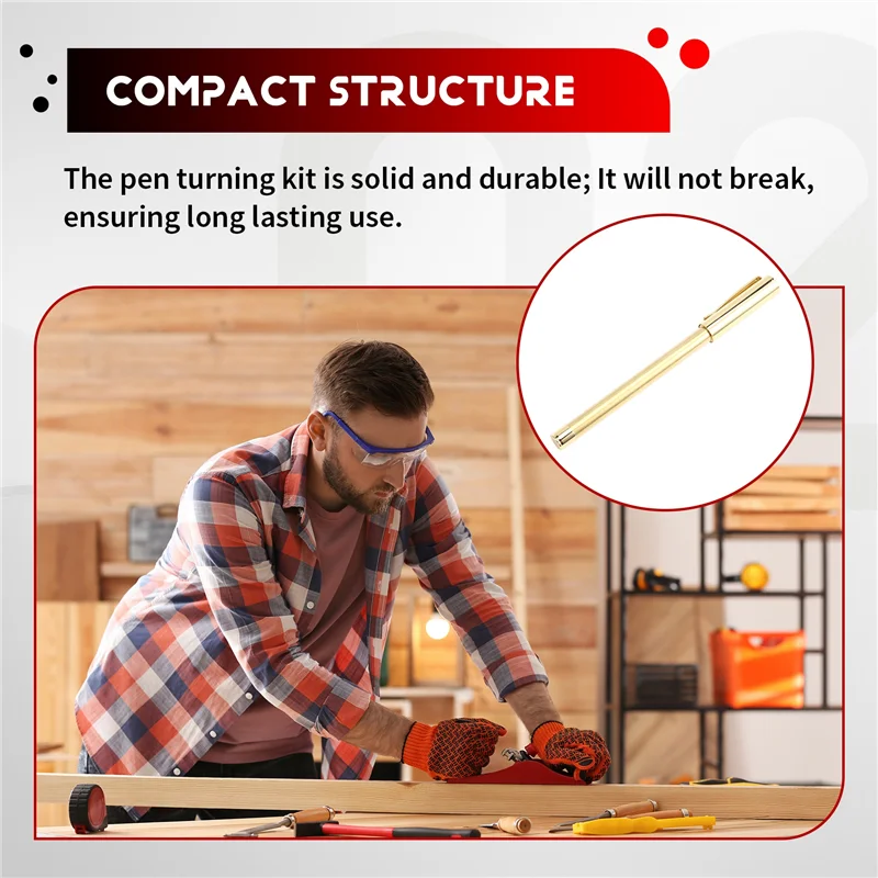 

【GIFT】For Woodturning Pen Kits- Slimline Rollerball For Turner- 10 Pack Twist Set Lathe Supplies Accessories B