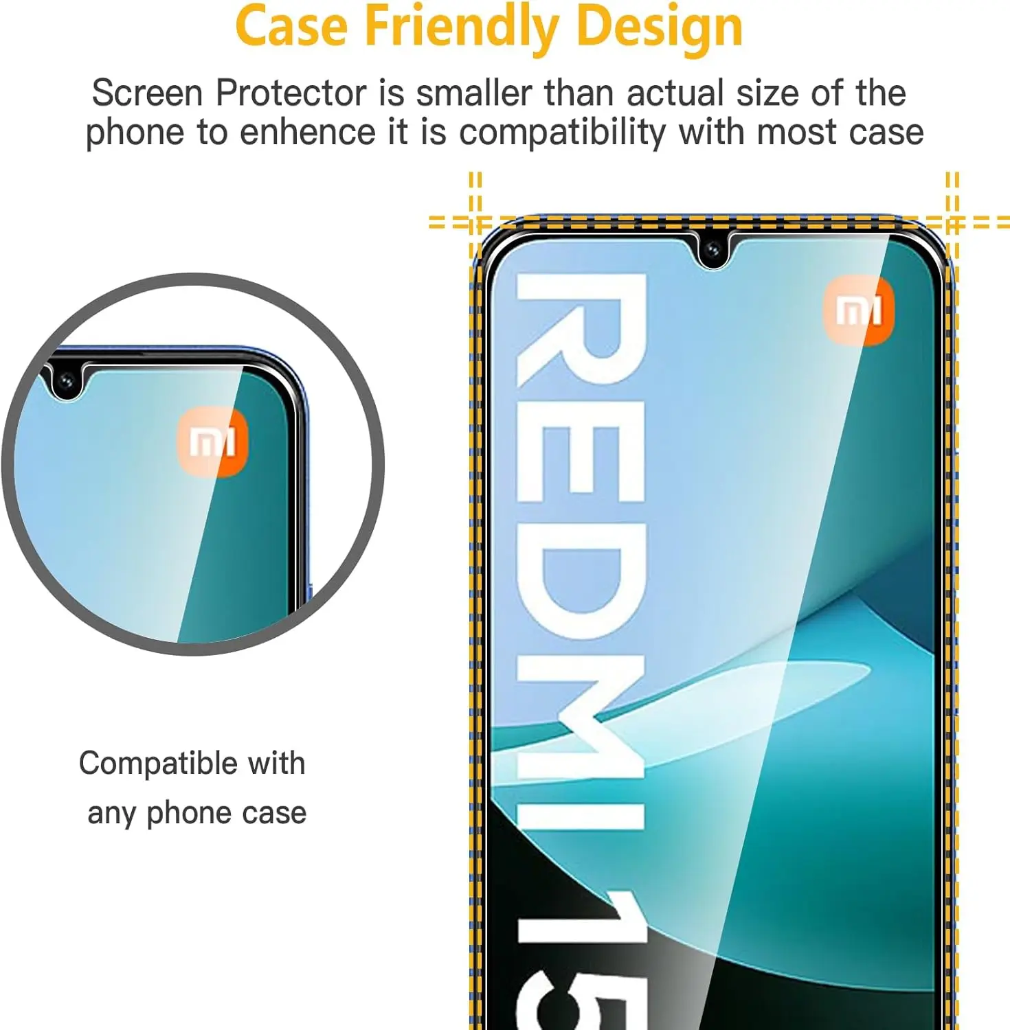 واقي شاشة 2.5D 9H لهاتف Redmi 15C 4G واقي شاشة من الزجاج المقسى لهاتف Xiaomi Redmi 15C 5G