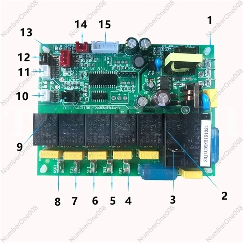 

Universal Ice Maker Control Board, 7-Key Water-Type Circuit Board Replacement, Digital Display Programmable Motherboard