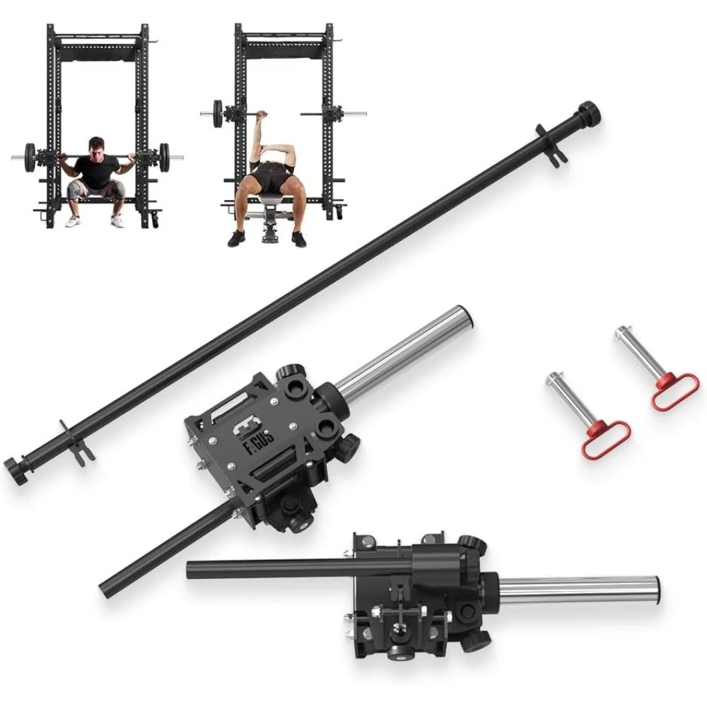 

Portable Smithe Attachment for 3"x 3" Power Cage, Easy-Detachable Smithe Machine with Smithe Bar & Grip Handles for Bench