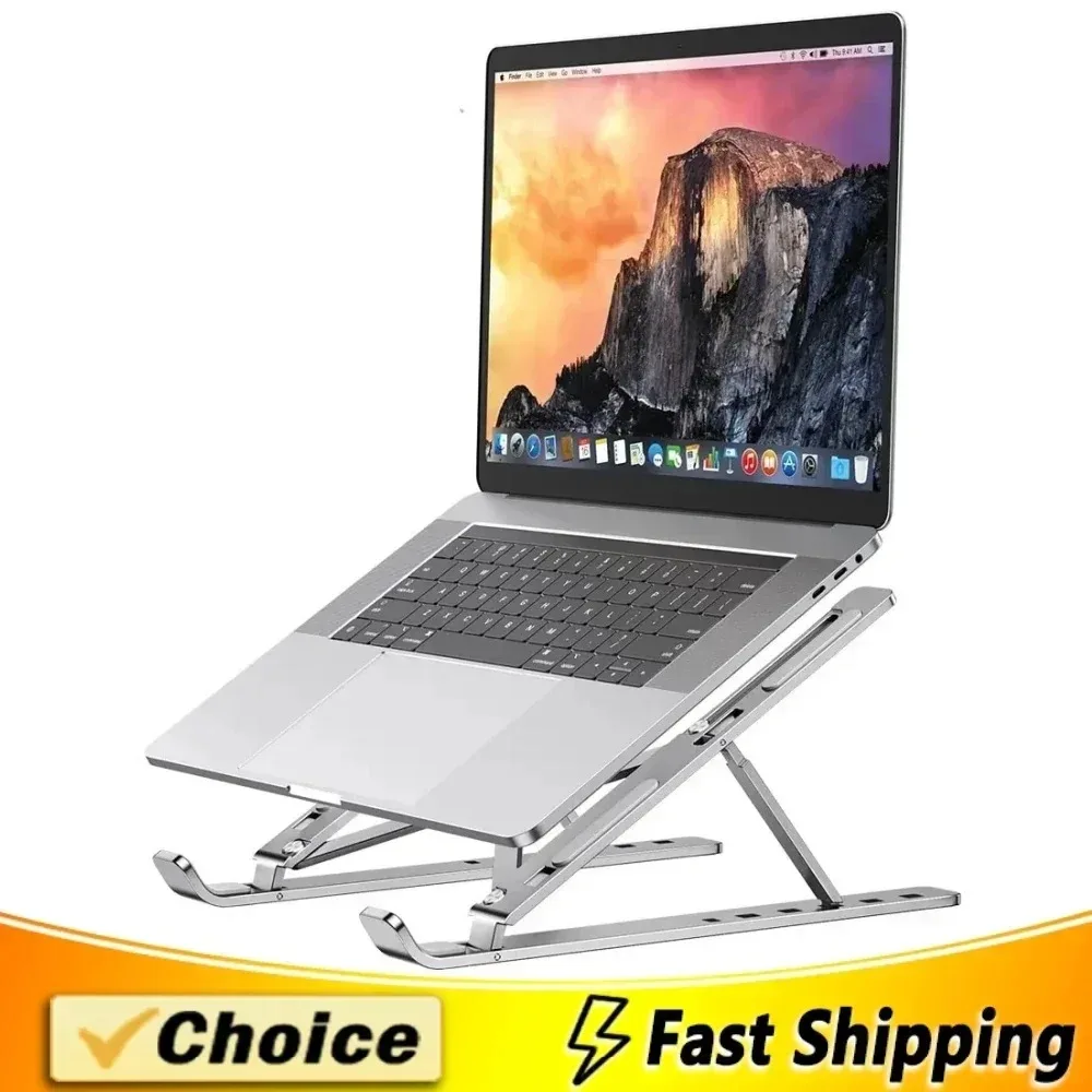 Soporte de aluminio para ordenador portátil, Base superior plegable para Macbook Air Pro, accesorios