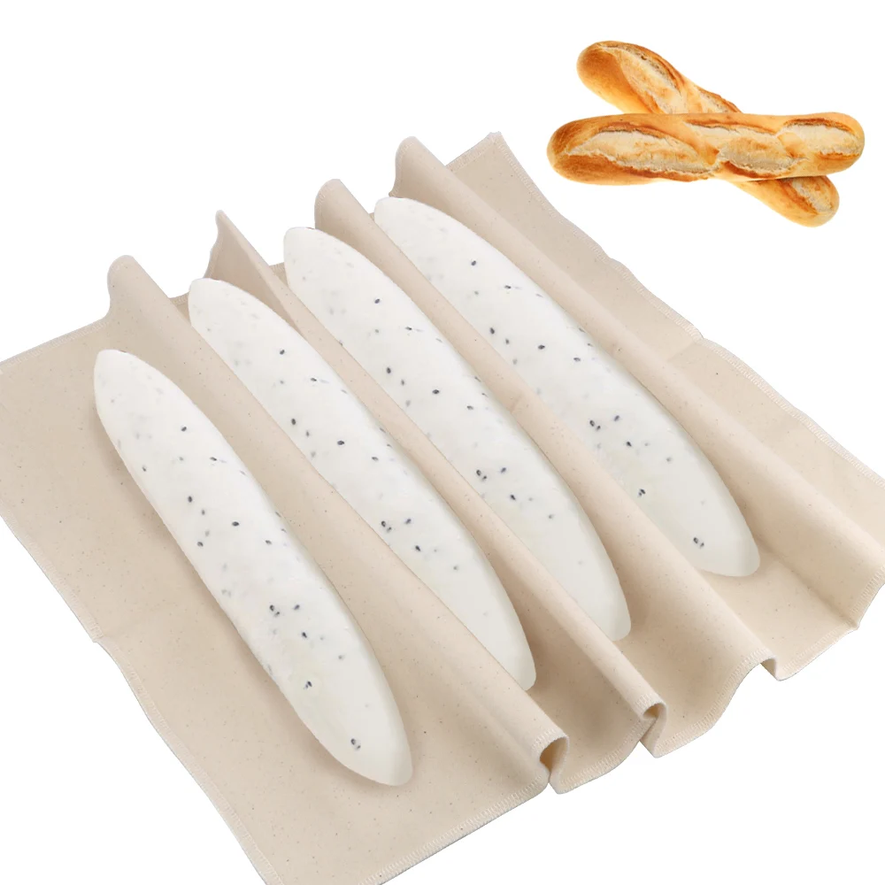 Paño de lino fermentado para repostería, sartenes para panaderos, protección de pan, Baguette, tela de lino, estera para hornear