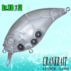 Dr.Holife 5PCS/LOT Unpainted Crankbait Blank Lure Artificial Lure 11.5CM 42.3G Float Crankbait Bodies Rattles Hard Bait For DIY