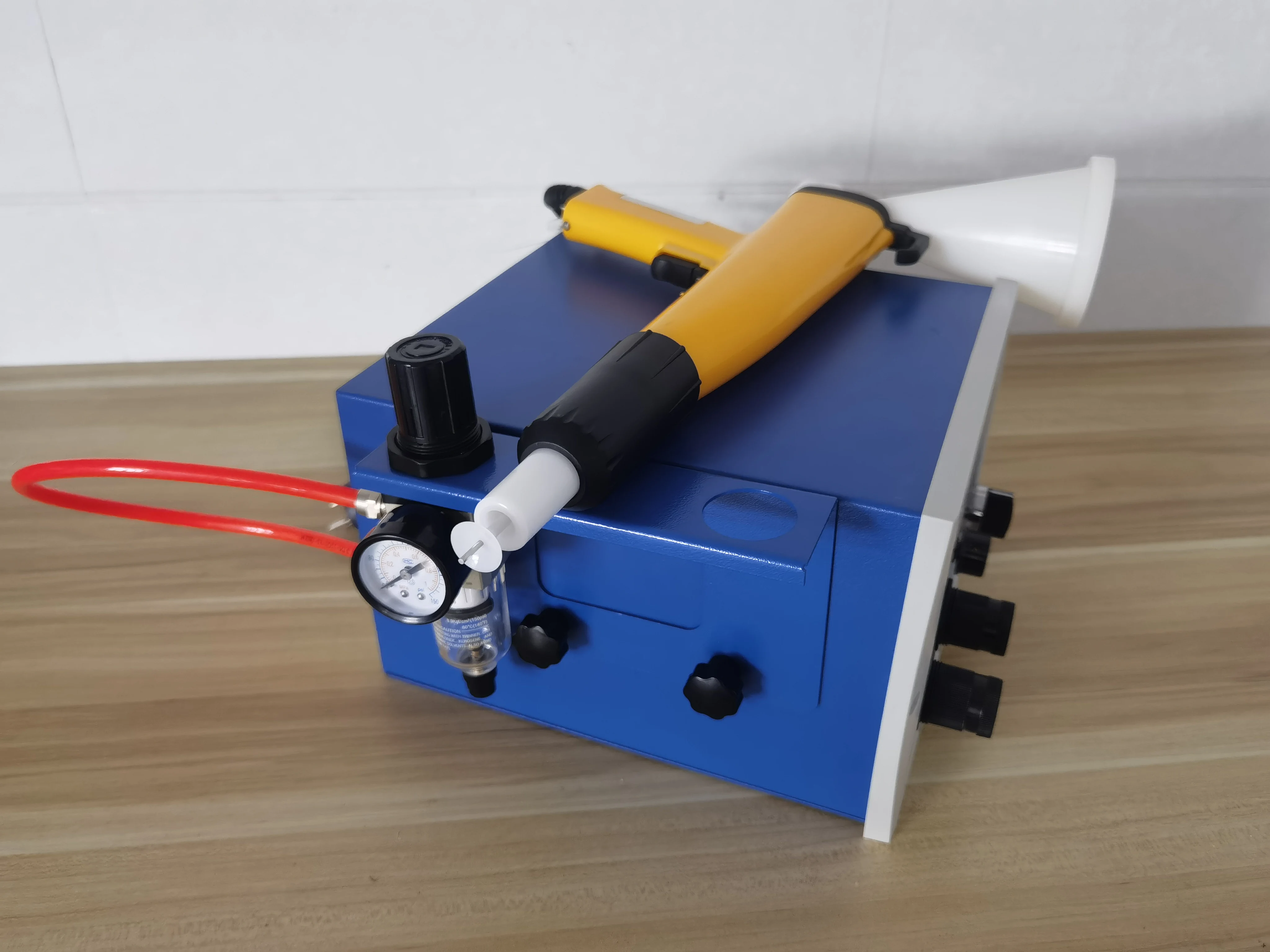 Lab Test Powder Coating Painting Machine Kit With Home Applicable Cup Powder Coating Spray Gun and 601 Painting Unit