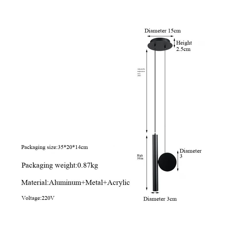 

Современная минималистичная люстра, регулируемый подвесной светильник для спальни, гостиной, кабинета, креативный простой декоративный светильник