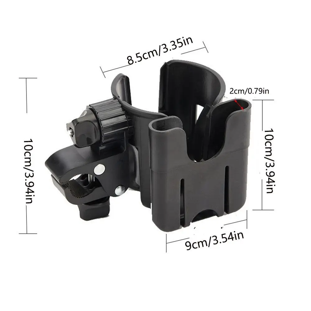 Porte-gobelet d'eau pour poussette à dégagement rapide, détachable avec support pour téléphone, organisateur de bouteille d'eau, conception 2 en 1