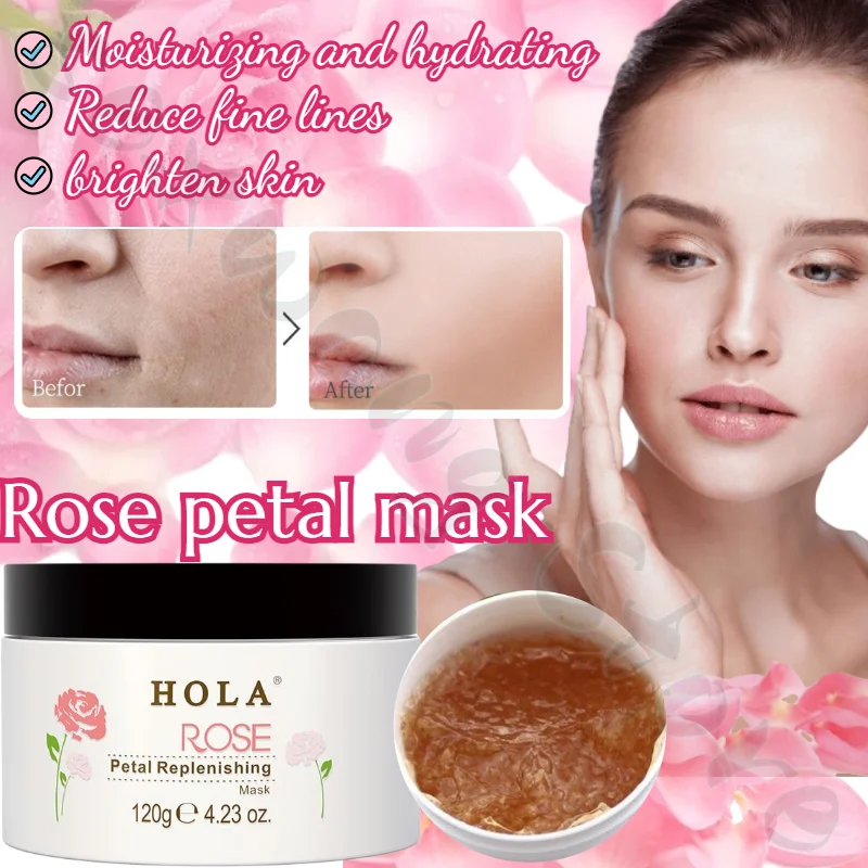 

Hera Rose Balancing Hydrating Petal Mask Hydrating and Moisturizing Mask Fades Fine Lines and Brightens Skin 120ml