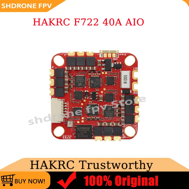 

HAKRC F722 40A AIO Flight Controller 2S-6S Dual Protocol for FPV Drone DIY Multirotor RC Model Freestyle CRSF Frsky
