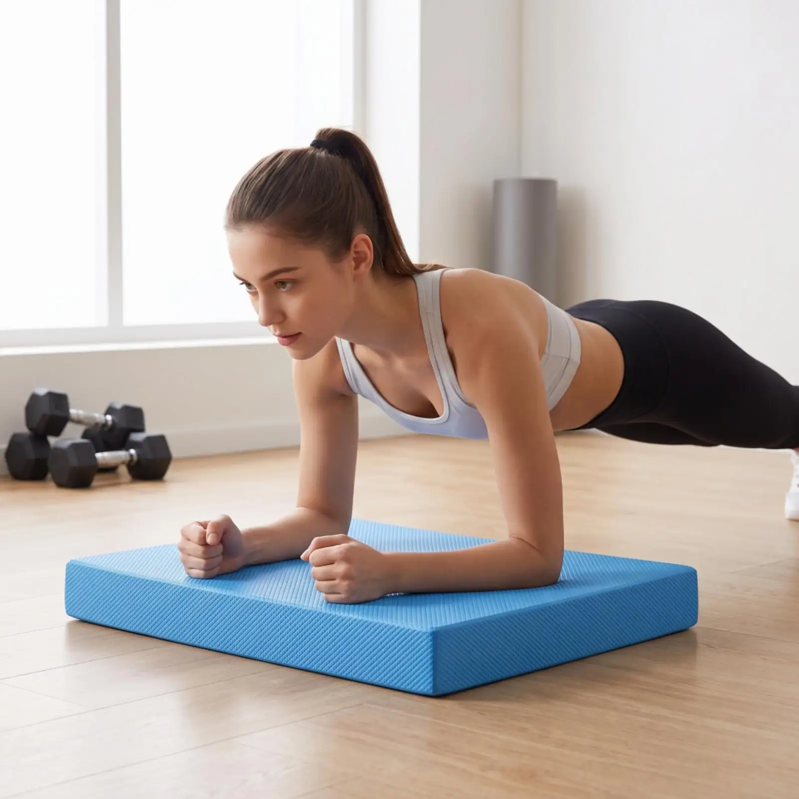 Balance Training Pad Durable TPE Foam Like Balance Pad Fitness Equipment Rubber Mat for Home Gym Balance Exercises view 4