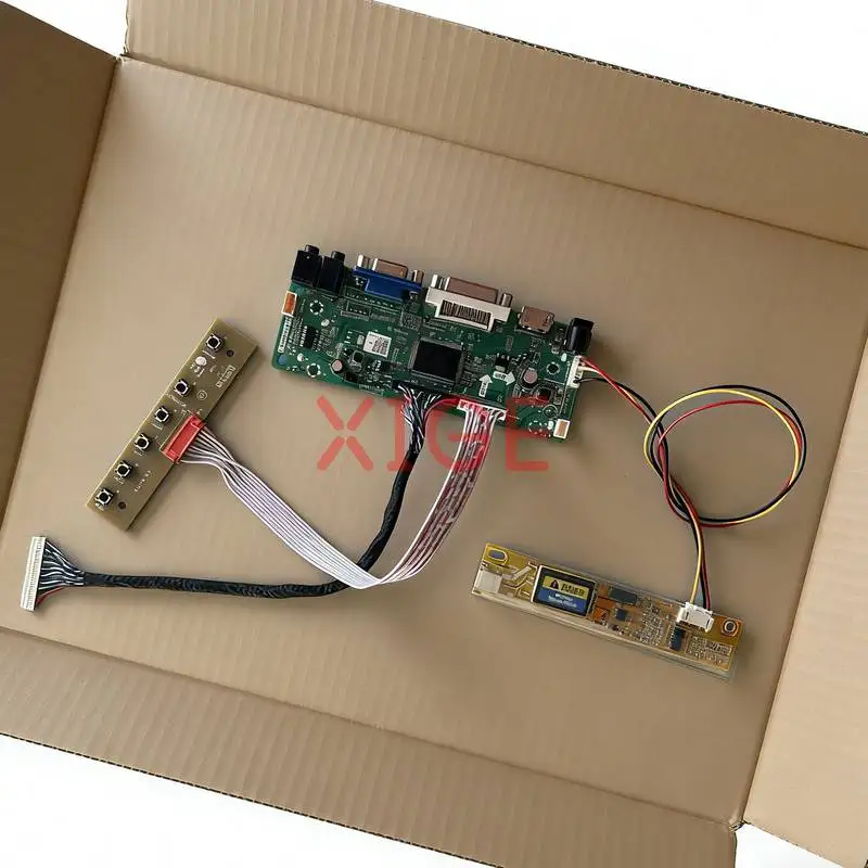 

Screen Drive Controller Board Fit N156B3 LTN160AT01 LTN156AT01 LTN160AT02 1366*768 VGA DVI HDMI 1366x768 30 Pins LVDS 1-CCFL Kit