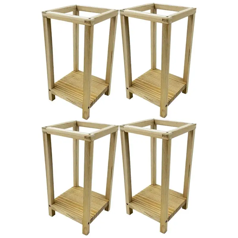 

Wedding Centerpiece Vase 4X Centerpiece Flower Stand For Wedding Reception Indoor Outdoor Wooden Plant Display Rack For