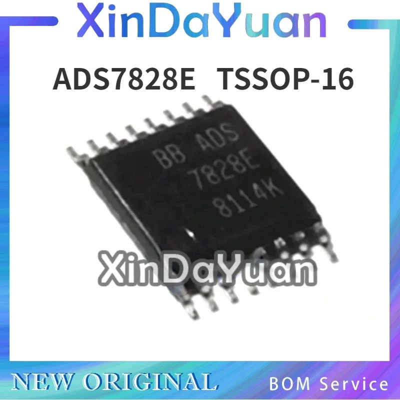 5 pcs ADS7828EB ADS7828E TSSOP-16 12BIT Analog-to-digital Converter ADC Chip