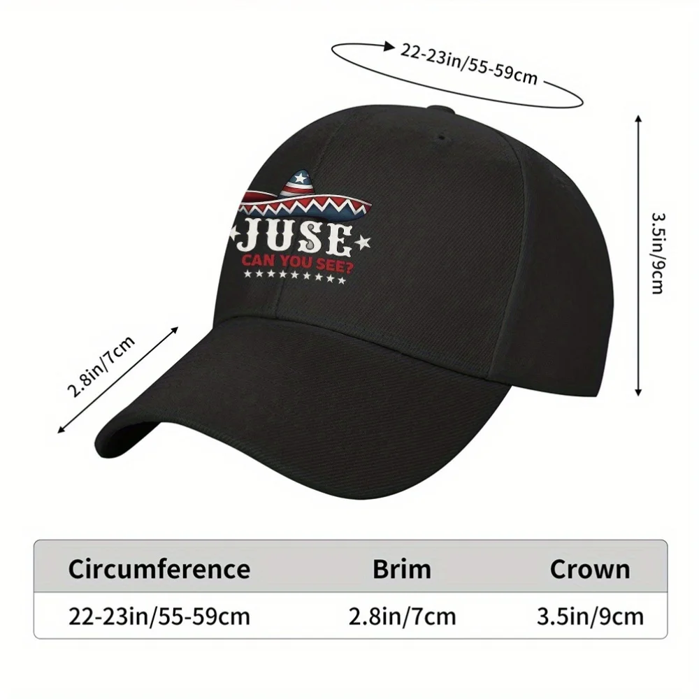 Juse Can You See Sombrero Baseball Cap Adjustable Unisex Outdoor Sports Travel Hat