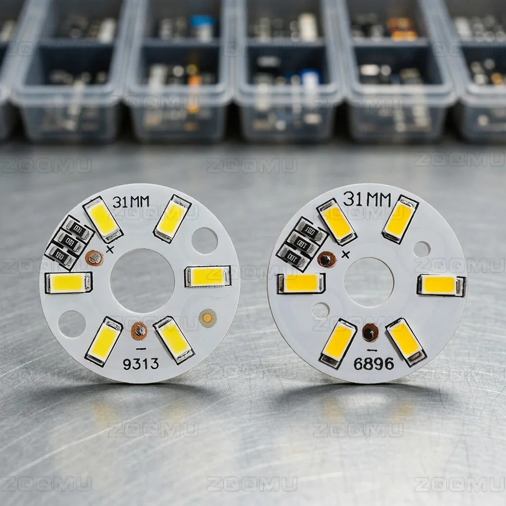 

10 шт. 3W SMD5730 LED DC 3V 5V Теплый белый свет, лампа 31 мм, круглая USB-плата, высокая яркость, модуль для домашнего ночника DIY