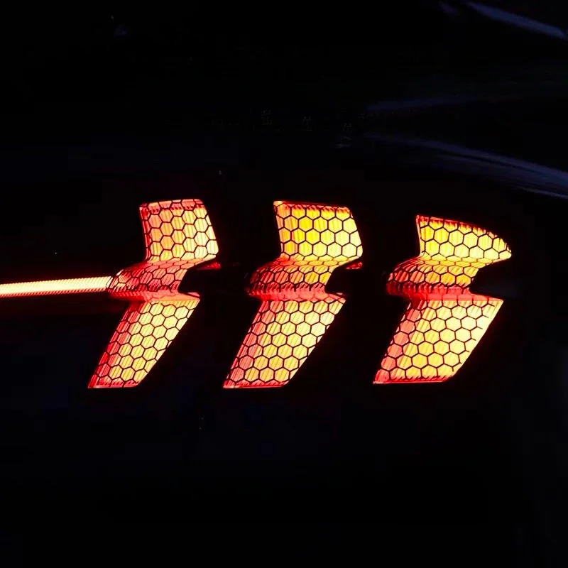 Tail Light Sticker for Ford Mustang Mach-E Electric Honeycomb Cellular Decorative Lamp Stickers Car Modeling Accessories 2023