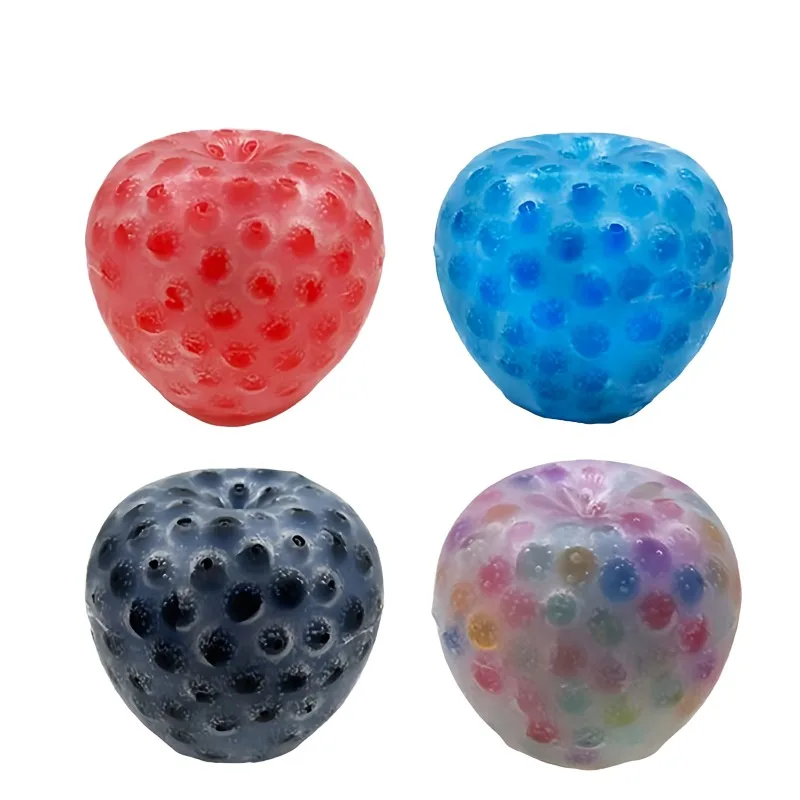 ของเล่นบีบสิวแอปเปิ้ลตลกๆ ของเล่นบีบซิลิโคนนุ่มแบบใช้ซ้ำได้ ของเล่นบีบสัมผัส ของเล่นบีบสควิชชี่ ของขวัญคริสต์มาสสุดสร้างสรรค์