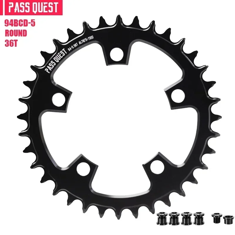 94 bcd自転車チェーンリング、10/11/12スピード、32t/34t/36t/38t/40t