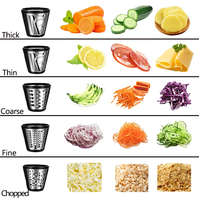Household Vegetable Shredder Slicer Cucumber Cutter Stainless Steel Salad Maker for Cheese Grating