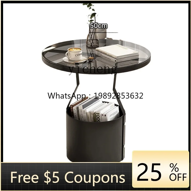 

Stone Plate Coffee Table Home Living Room Sofa next to Side Table Balcony Small Tea Table Bedside Cabinet