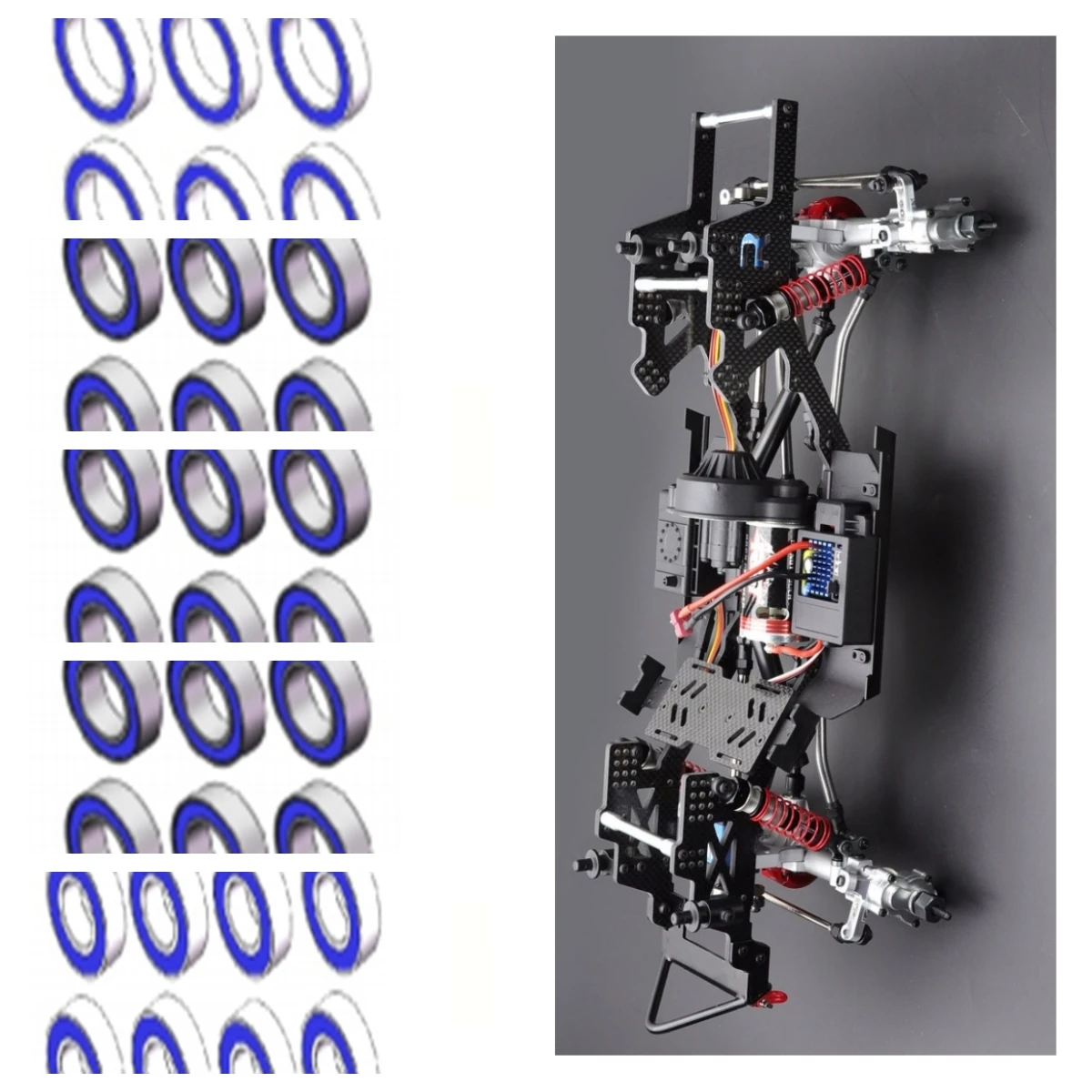 

Шарикоподшипник RGT R86521 R86522 R86523 R86524 R86526 для EX86190 1/10, реалистичный гусеничный 4WD, настоящий твердый сердечник для внедорожников