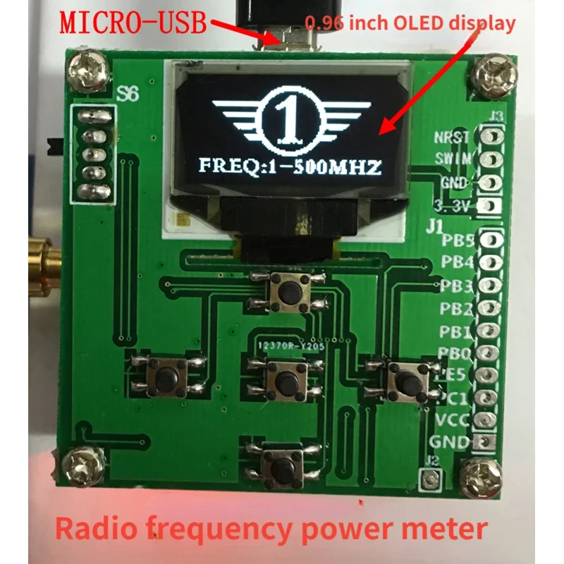 RF power meter Power meter 0-500Mhz -80-10 dBm The RF power attenuation value can be set