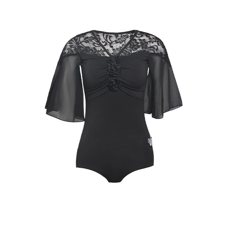 جديد الفالس قاعة الرقص أزياء رقص شبكة سوداء اللاتينية تنورة طويلة المرأة الحديثة الرقص الدعاوى مرحلة الأداء ارتداء SL10393