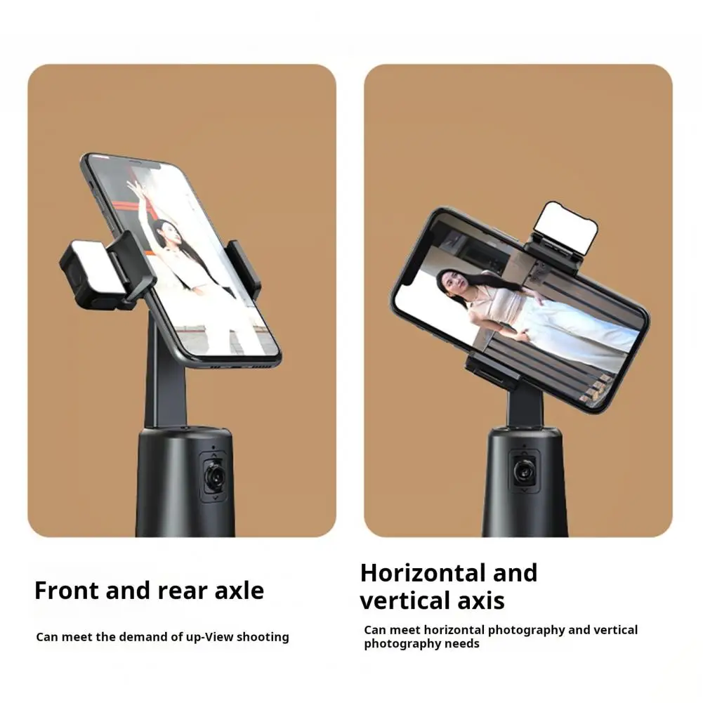 Phone Mount Tracking Phone Holder Smartphone Auto Face Tracking Tripod 360-degree Rotating Camera Holder for Easy Installation