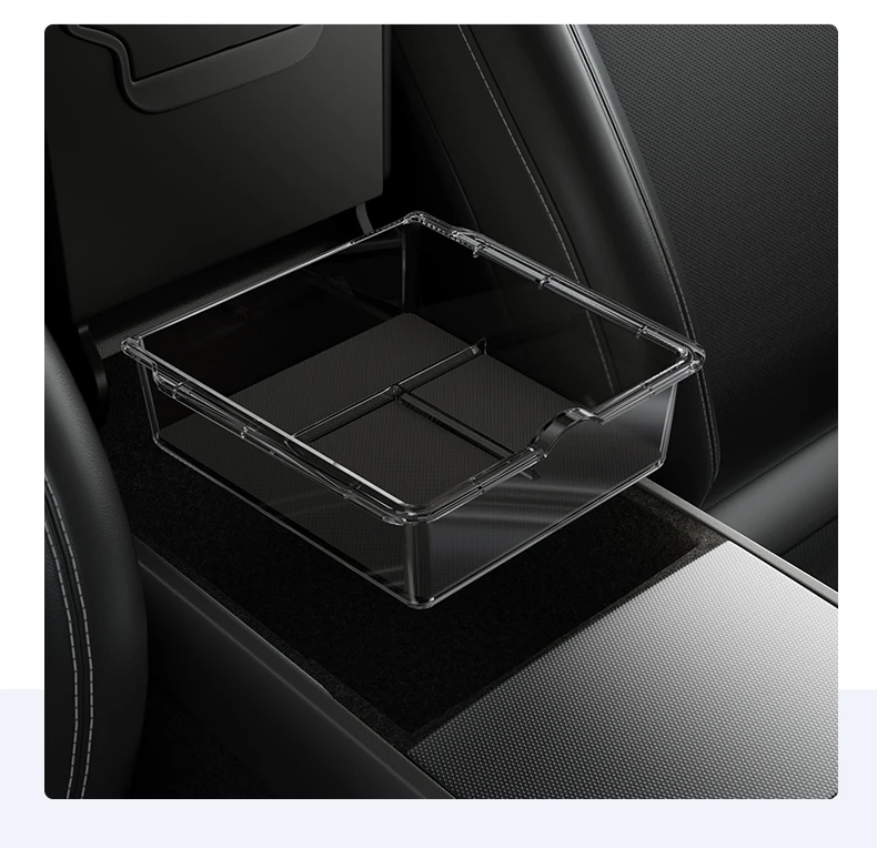 YZ 2 Stück Konsolen-Armlehnen-Aufbewahrungsbox für Tesla Model 3 Highland Y Juniper Wasserdichte Silikonmatten Auto-Organizer Zubehör 2026 – Detail 21