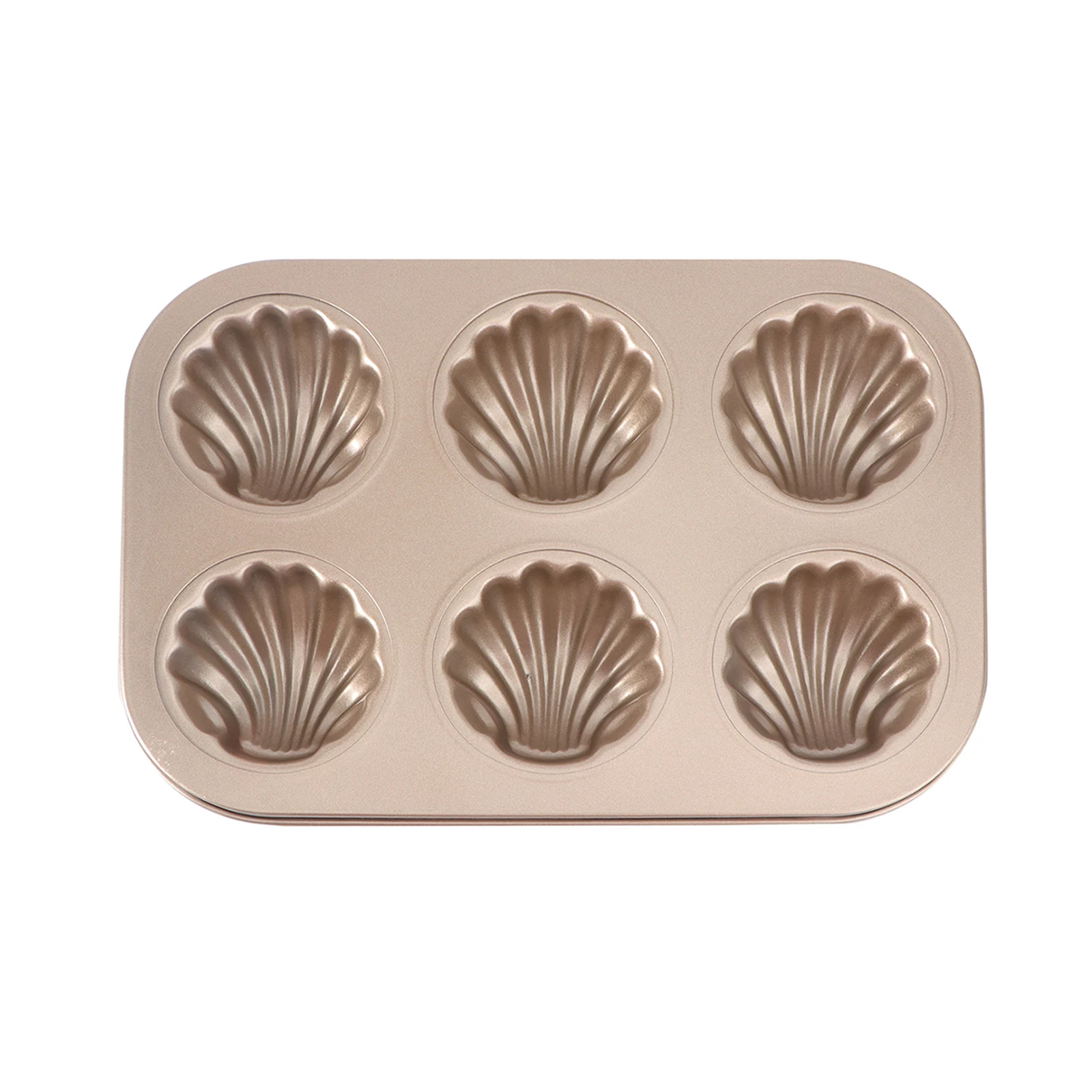 

6 Even Cake Mold Banana Shape Carbon Steel Non-Stick Baking Mold Lovely Pattern Safe Edges Easy Clean Cake Tool