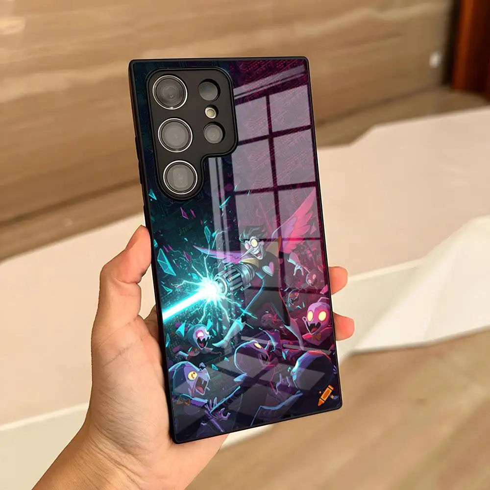 Anime Spamton Cosplay Handyhülle für Samsung S26 S25 Ultra S24 S22 S23 S20 Fe S21 Plus A54 A34 A16 A53 A14 Glasabdeckung