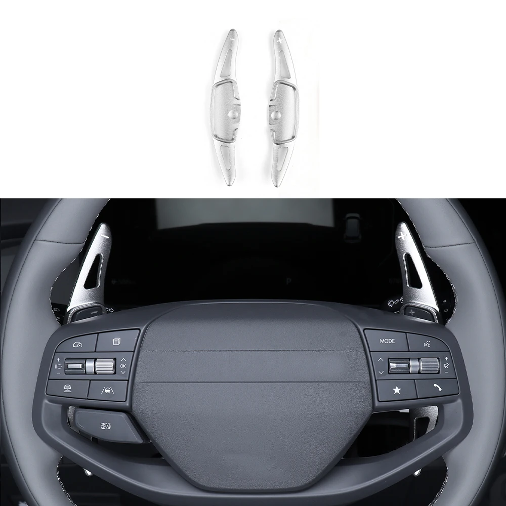 2 個アルミレッドシルバーステアリングホイールシフトパドルホイールシフター延長起亜 K4/K4 GT 2025LHD/RHD