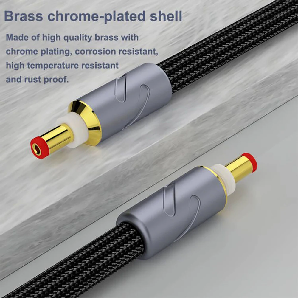 Monosaudio Pure silver DC2.5mm Cable Power Amplifier Decoder Sound Card Linear Supply Upgrade Line Gold Plated DC-2.5 Connector