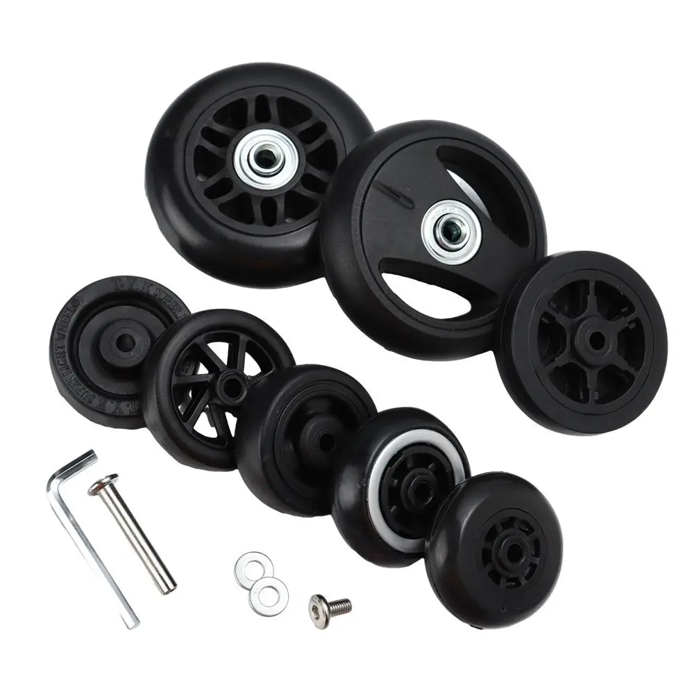 Durable Universal Replace Wheels With Screw Travel Luggage Wheels Suitcase Parts Axles Replacement Caster Wheel Repair Kit