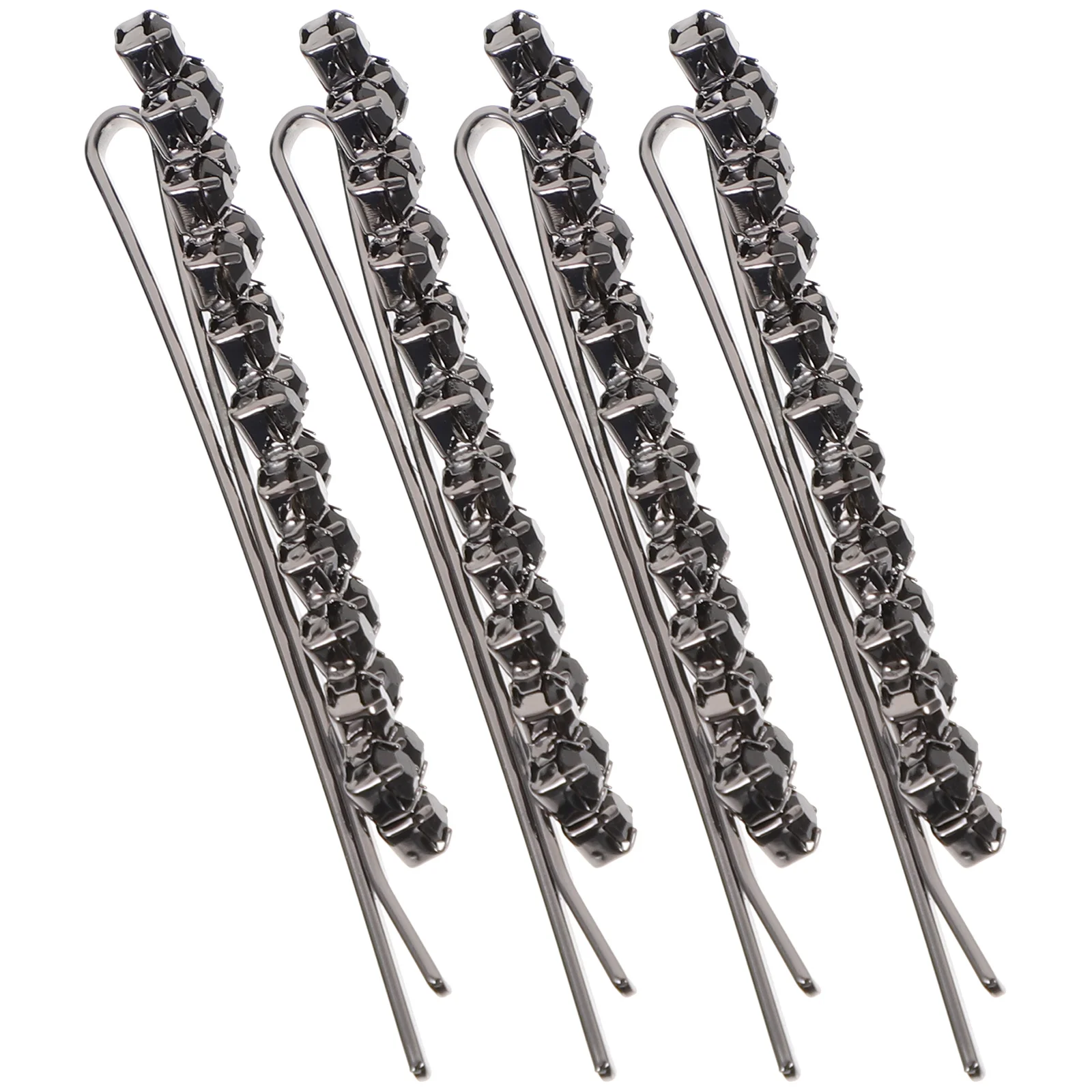 

1Set Rhinestone Hairpins Beautiful Alloy Bobby Hairpins for Women Wedding Party Dance Accessories Stylish Metal Hair Clip