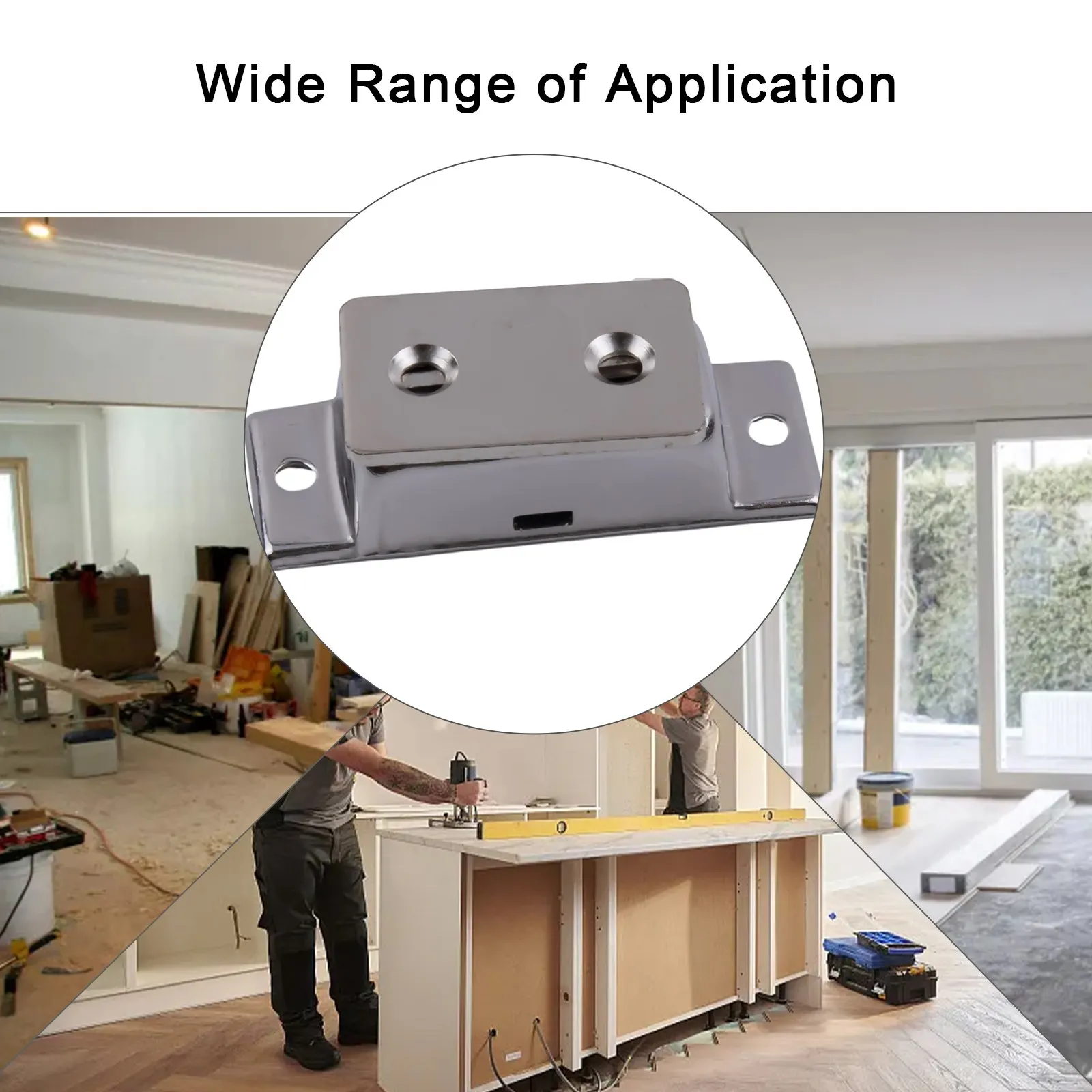 مزلاج مغناطيسي موثوق لإغلاق الباب الآمن، مناسب للمنازل مع الحيوانات الأليفة أو الأطفال الصغار، تطبيق واسع، سهل تحديد المواقع