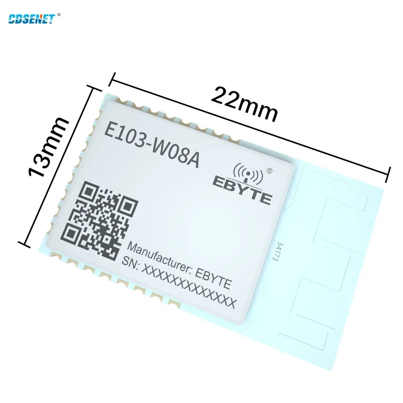 2.4GHz Wi-Fi Serial Port Module Dual ARM Core 12dBm 802.11b WPA TCP HTTP Client MQTT E103-W08A CDSENET PCB Antenna Interface