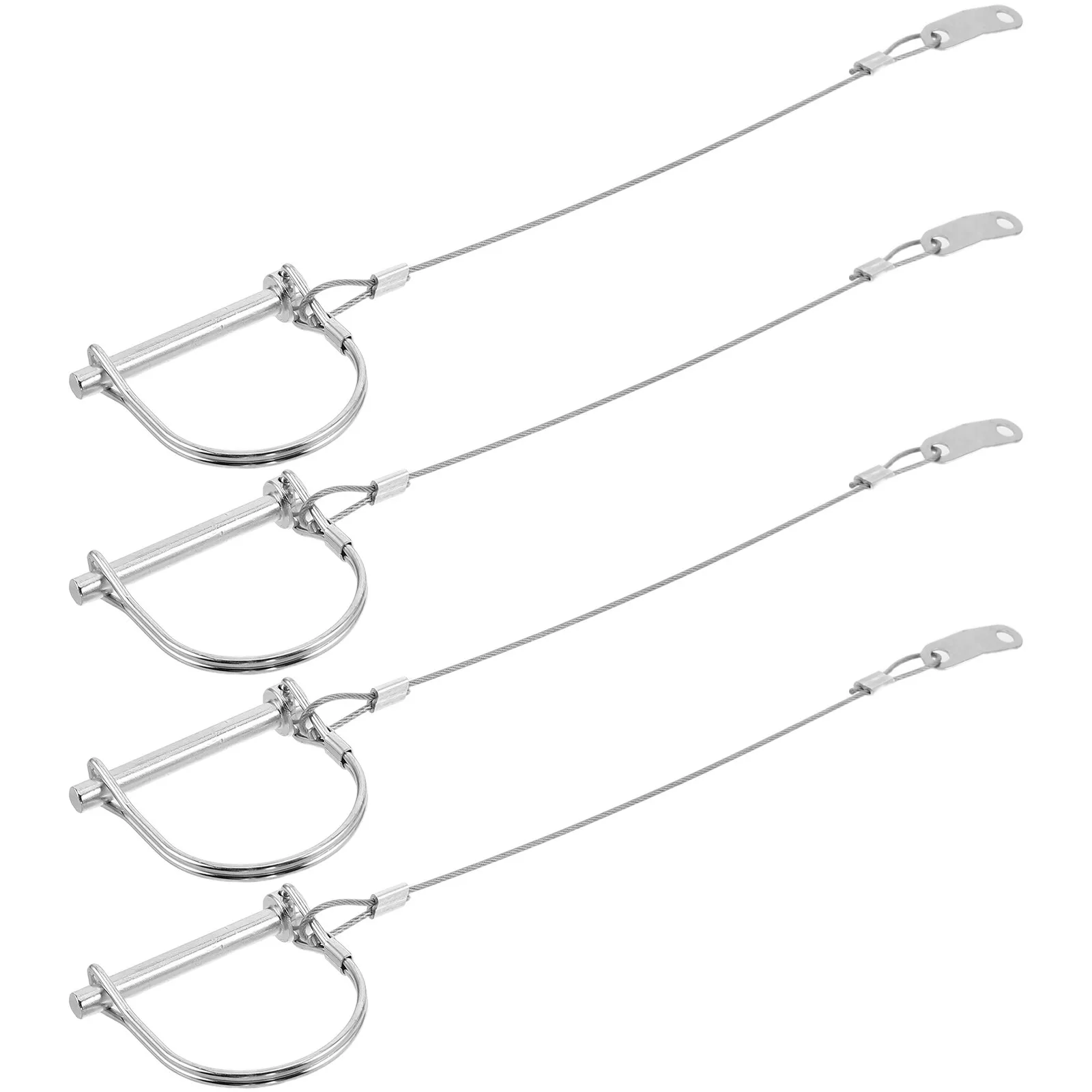 

Комплект из 4-х всепогодных стальных фиксаторов для прицепов, усиленные, для буксировки, кемпинга, транспортировки, крепления к прицепу